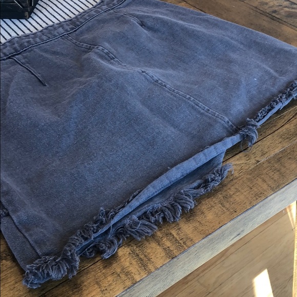 Mustard Seed Frayed Denim Skirt grayish black - Picture 7 of 7